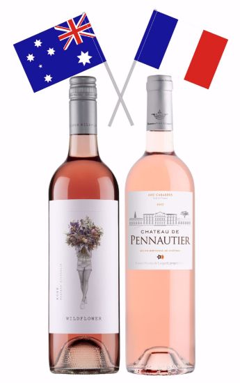Picture of AUS VS FRENCH ROSE’ - WILDFLOWER & PENNAUTIER ROSE’